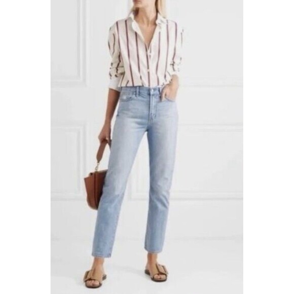 Madewell Denim - Madewell The Perfect Vintage Summer Jeans Fitzgerald Light Wash High Rise Sz 32